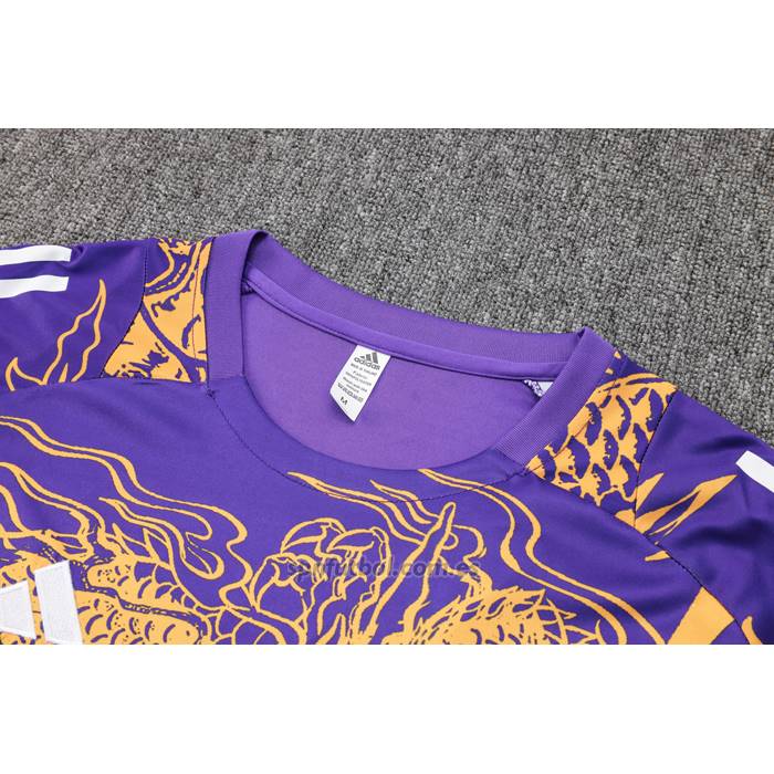 Chandal del Real Madrid Dragon Manga Corta 2024-2025 Purpura - Pantalon Corto